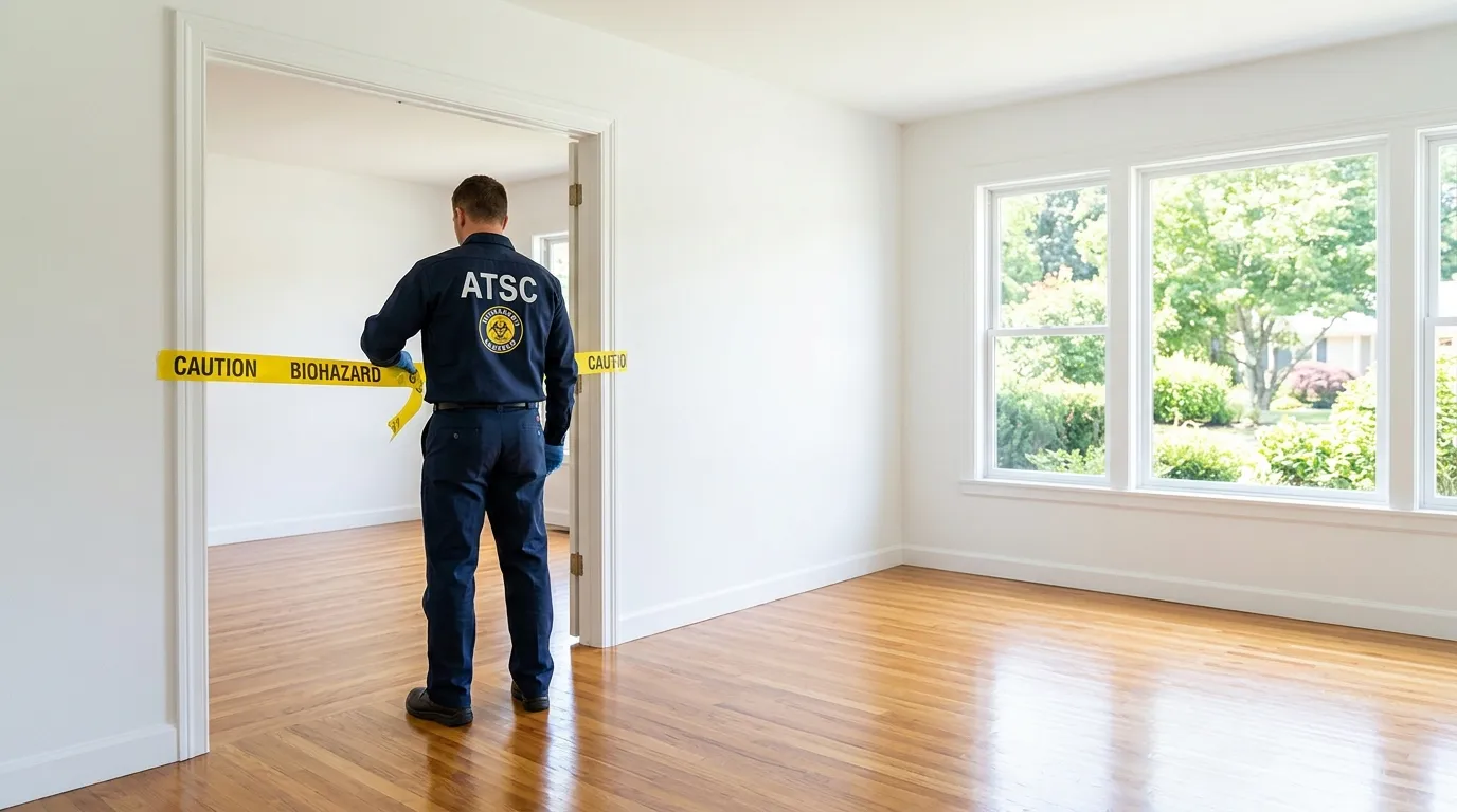 Certified biohazard cleanup crew performing Decomposition Cleanup in Shorewood