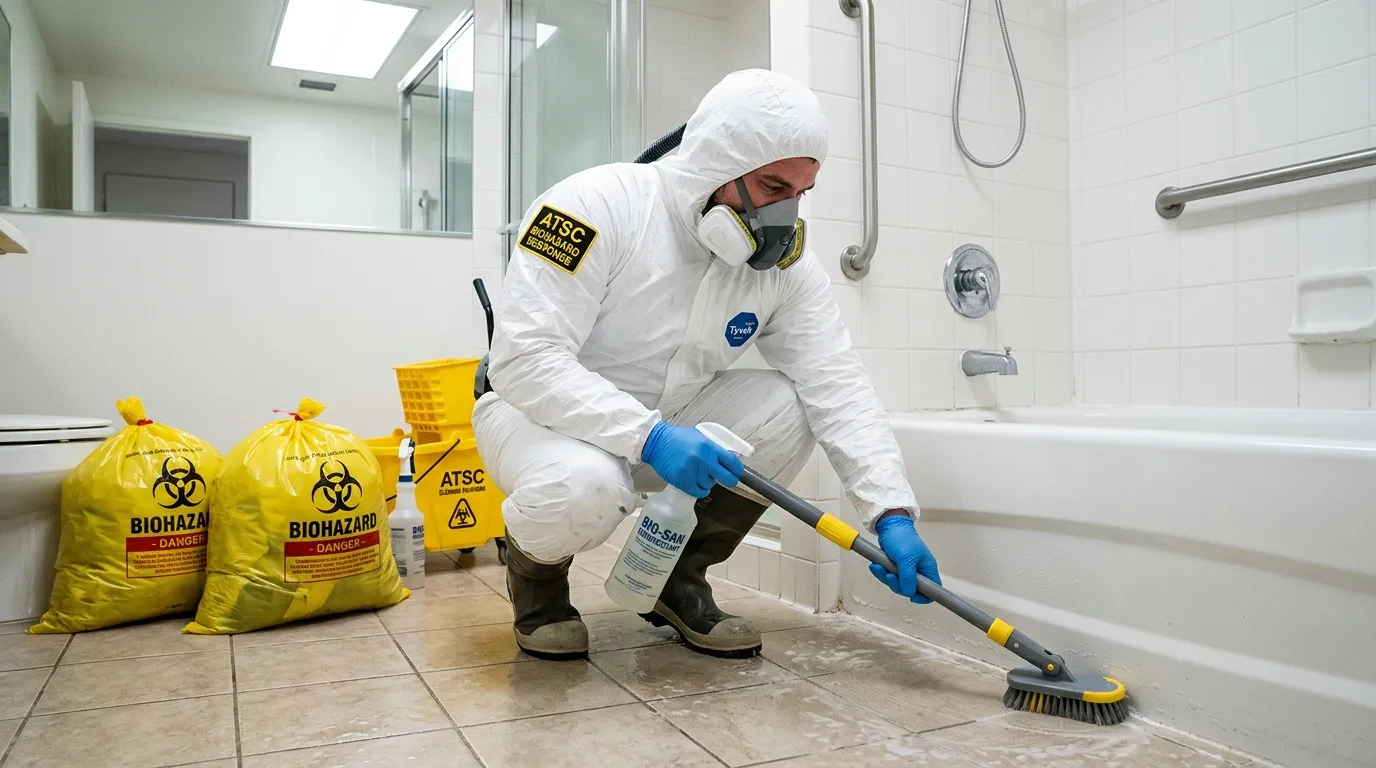 Decontamination equipment deployed for Blood Cleanup in Shorewood